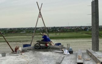 CẬP NHẬT TIẾN ĐỘ THI CÔNG ĐỔ BÊ TÔNG CỘT TẦNG 5 CÔNG TRÌNH NGUYỄN THỊ THƯ 