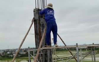 CẬP NHẬT TIẾN ĐỘ THI CÔNG ĐỔ BÊ TÔNG CỘT TẦNG 5 CÔNG TRÌNH NGUYỄN THỊ THƯ 