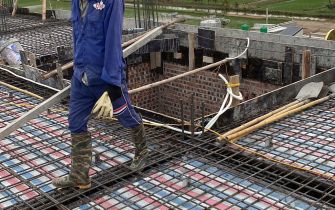 Cập Nhật Tiến Độ Thi Công Đổ Bê Tông Mái Lầu 5 – Công Trình Nguyễn Thị Thư, Xã Vinh Quang, Huyện Tiên Lãng, TP. Hải Phòng