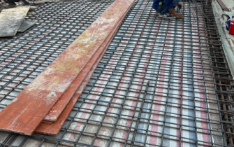 Công tác làm sắt sàn lầu 1 CÔNG TRÌNH NHÀ Ở CHÚ ÂN - PHƯỜNG TRUNG MỸ TÂY, QUẬN 12