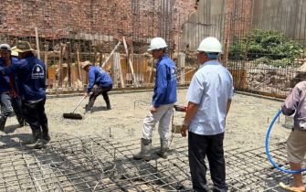 CẬP NHẬT TIẾN ĐỘ THI CÔNG – ĐỔ SÀN MÓNG TẦNG HẦM CÔNG TRÌNH ANH GIANG 