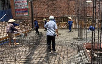 CẬP NHẬT TIẾN ĐỘ THI CÔNG – ĐỔ SÀN MÓNG TẦNG HẦM CÔNG TRÌNH ANH GIANG 