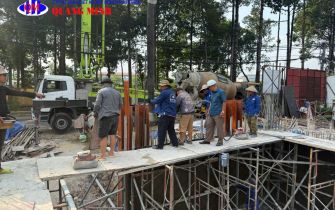 CẬP NHẬT TIẾN ĐỘ CÔNG TRÌNH - ĐỔ VÁCH HẦM NHÀ ANH GIANG | Q.12, TP.HCM