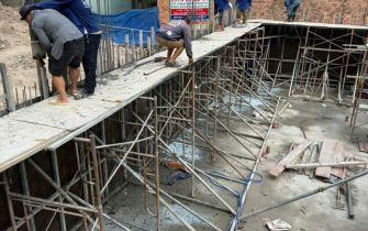 CẬP NHẬT TIẾN ĐỘ CÔNG TRÌNH - ĐỔ VÁCH HẦM NHÀ ANH GIANG | Q.12, TP.HCM