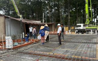 CẬP NHẬT TIẾN ĐỘ] ĐỔ BÊ TÔNG LẦU 1 - CÔNG TRÌNH ANH GIANG Q.12, TP.HCM 