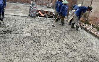 CẬP NHẬT TIẾN ĐỘ] ĐỔ BÊ TÔNG LẦU 1 - CÔNG TRÌNH ANH GIANG Q.12, TP.HCM 