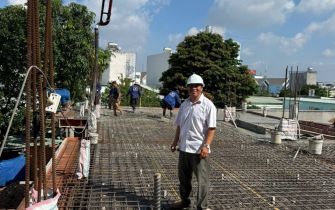  THÔNG BÁO THI CÔNG – ĐỔ BÊ TÔNG SÀN LẦU 2 CÔNG TRÌNH ANH GIANG Phường Trung Mỹ Tây, Quận 12