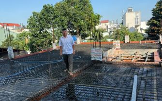  THÔNG BÁO THI CÔNG – ĐỔ BÊ TÔNG SÀN LẦU 2 CÔNG TRÌNH ANH GIANG Phường Trung Mỹ Tây, Quận 12