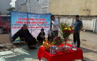 LỄ CÚNG ĐỘNG THỔ KHỞI CÔNG CÔNG TRÌNH ANH NGÔ ĐỨC THẮNG - Phường An Phú Đông, TP.HCM