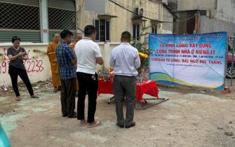 LỄ CÚNG ĐỘNG THỔ KHỞI CÔNG CÔNG TRÌNH ANH NGÔ ĐỨC THẮNG - Phường An Phú Đông, TP.HCM