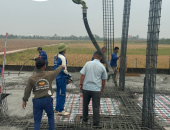 Công tác đổ bê tông móng đã hoàn thành chị Nguyễn Thị Thư huyện Tiên Lãng Tp Hải Phòng