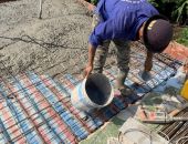 Công tác đổ bê tông tấm 2 công trình anh Hải P Trung Mỹ Tây Q 12 5-10-2024