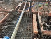 Công tác đổ bê tông móng công trình Anh Hải P Trung Mỹ Tây Q12