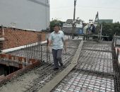 Cập nhật hình ảnh đổ bê tông sàn lầu 1 công trình em Bằng phường Hiệp Thành Q 12