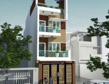 Mẫu thiết kế nhà phố 4 tầng hiện đại