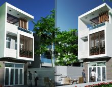 Thiết kế nhà ống 3 tầng tại Quận 12