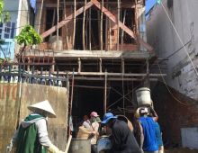 Công trình BAC NAM phường CMT Q 12 đổ tấm 2 ngày 24 - 5 - 2018 am lịch