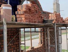 Công Tác Xây Tường Tầng 4 Công Trình Nguyễn Thị Thư, Huyện Tiên Lãng, TP Hải Phòng
