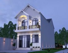 DỰ ÁN THIẾT KẾ THI CÔNG NHÀ PHỐ 2 TẦNG (6x18m) – CỦ CHI, TP.HCM