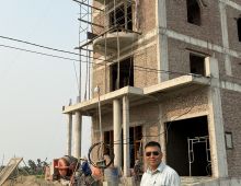 Cập Nhật Tiến Độ Thi Công Đổ Bê Tông Mái Lầu 5 – Công Trình Nguyễn Thị Thư, Xã Vinh Quang, Huyện Tiên Lãng, TP. Hải Phòng