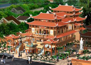 Nhận thi công xây dựng chùa miếu