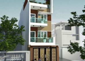 Mẫu thiết kế nhà phố 4 tầng hiện đại