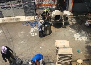 Công trình EM  ĐỨC phường CMT Q 12 dổ tấm 1 ngay. 11 - 6   -  2018  am   lịch