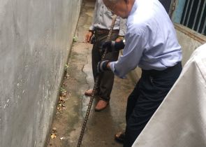 Công trình CHÚ TIẾP  phường tân chánh Hiệp Q 12 đông thổ ngày  6 - 6 - 2018 am lịch