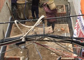 Công trình em Đức đã xong phần móng