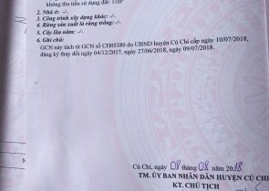 BÁN NHÀ CỦ CHI