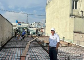 Công trình cô Triệu phường Trung Mỹ Tây Q12 đồ sàn 1 ngày 18-6-2024