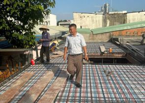 Công trình chú Ý phường Trung Mỹ Tây Q12 đổ tấm 1 ngày 17-2-2023 AL