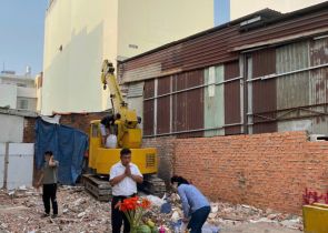 Công trình em Ba Cường phường Trung Mỹ Tây Q12 động thổ ngày 9-2-2022 AL
