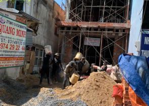 Công trình Lê Tấn Ngọc Phường Trung Mỹ Tây Quận 12 đổ tấm 2 ngày 24-4-2021 AL