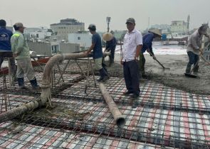 Công trình P Trung Mỹ Tây Q12 đổ mái lầu 5 ngày 21-11-2024 AL