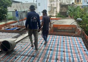 Công trình Anh Hải phường Trung Mỹ Tây Q12 đổ tấm 1 ngày 26-9-2024