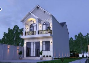 DỰ ÁN THIẾT KẾ THI CÔNG NHÀ PHỐ 2 TẦNG (6x18m) – CỦ CHI, TP.HCM