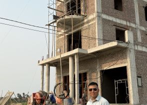 Cập Nhật Tiến Độ Thi Công Đổ Bê Tông Mái Lầu 5 – Công Trình Nguyễn Thị Thư, Xã Vinh Quang, Huyện Tiên Lãng, TP. Hải Phòng