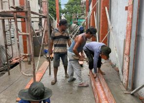 HOÀN THÀNH ĐỔ MÁI LẦU 1 CÔNG TRÌNH NHÀ Ở EM HUYỀN TRANG, Xã Phú Hòa Đông, TP.HCM