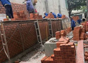 CẬP NHẬT TIẾN ĐỘ THI CÔNG – CÔNG TÁC XÂY TƯỜNG TẦNG 1 CÔNG TRÌNH CHÚ HẠ