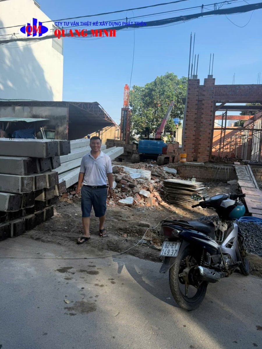 XÂY DỰNG QUANG MINH xin cập nhật tiến độ thi công hạng mục ép cọc móng tại công trình Anh Giang – Phường Trung Mỹ Tây, Quận 12, TP.HCM.